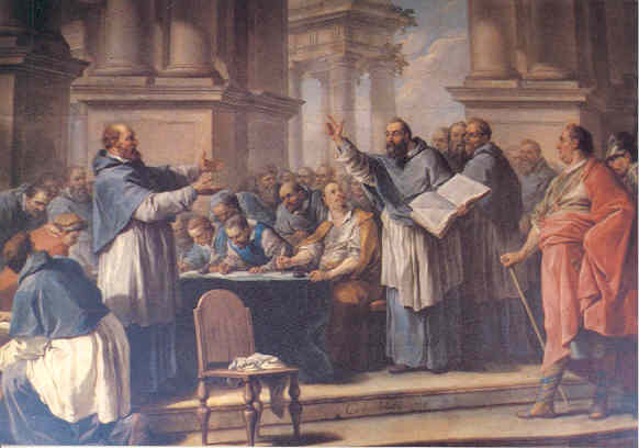 St. Augustine arguing with Donatists